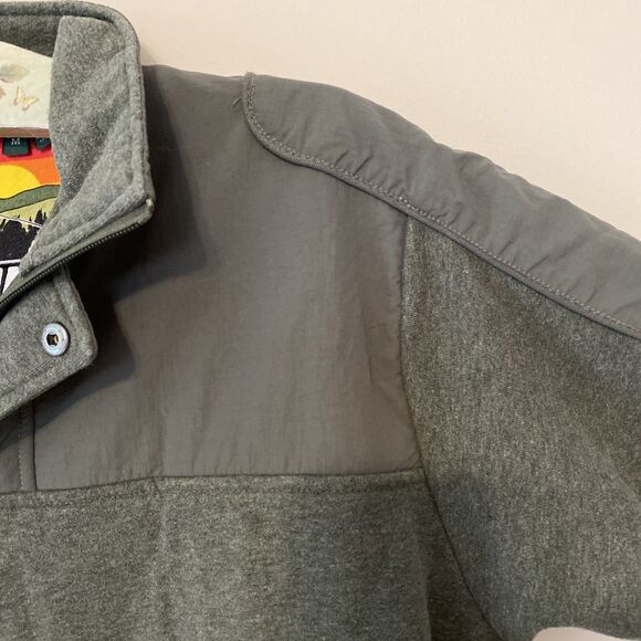 Orvis Signature Quarter-Zip Snap Sweatshirt Men's M Green - Picture 7 of 9